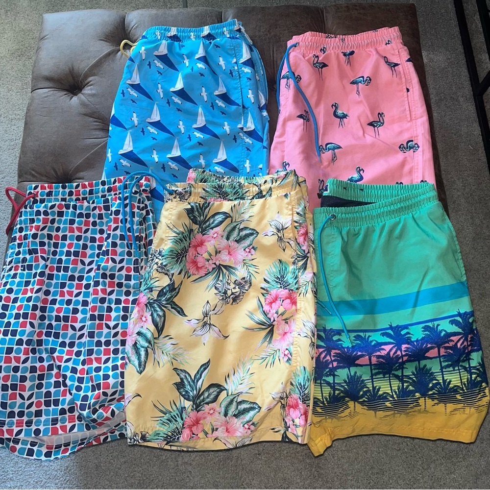 ‼️ Bundle of (5) Men’s Club Room Swim Trunks - All Size XL